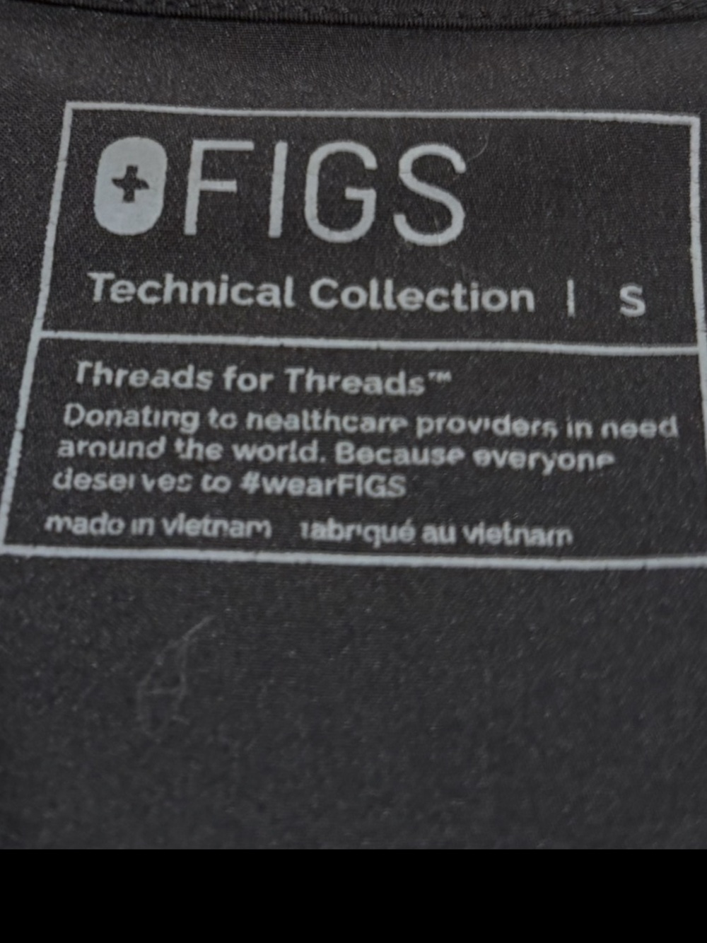 FIGS Women's Black Technical Collection Scrub Top and Bottom Set Size Small - Picture 3 of 16